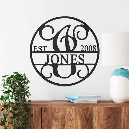 Amazon.com: Established Circle Name and Date Monogram - Customized ...