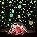 KAIRNE Sticker Mural Lumineux Espace,Sticker Mural Planètes du Système Solaire Fluorescent,Stickers Phosphorescent Astronaute,Fluorescent Sticker Murale Étoiles de Chambre D'enfant/Bébé Plafond Salon