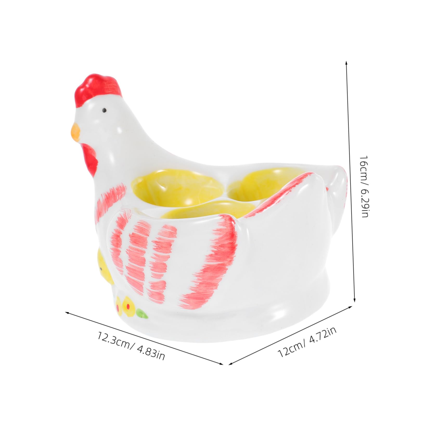 Alipis Porte Œufs Coq Forme Plateau Œufs Durs Coquetier Présentoir Cuisine Rangement Table