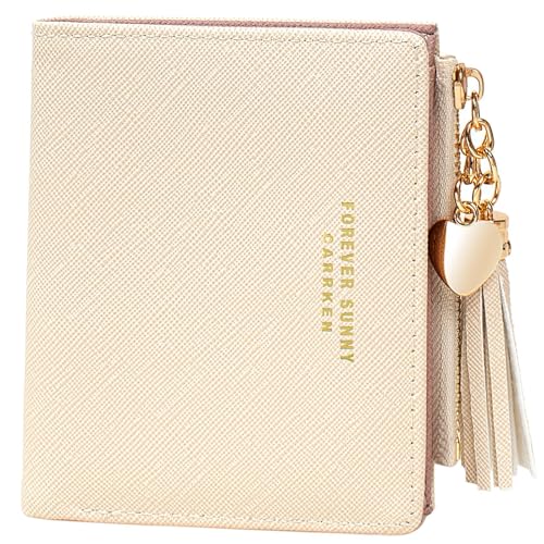 Image of Valentoria Womens Wallet Cute Elegant Long Slim Card Holder Case Minimalist Coin Purse Thin Tassels Zip Clutch Wallets for Girls Ladies | Cute