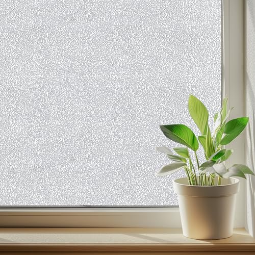 Película para ventana DUOFIRE privacidad escarchada 23.6 x 78.7 pulg miniatura 1