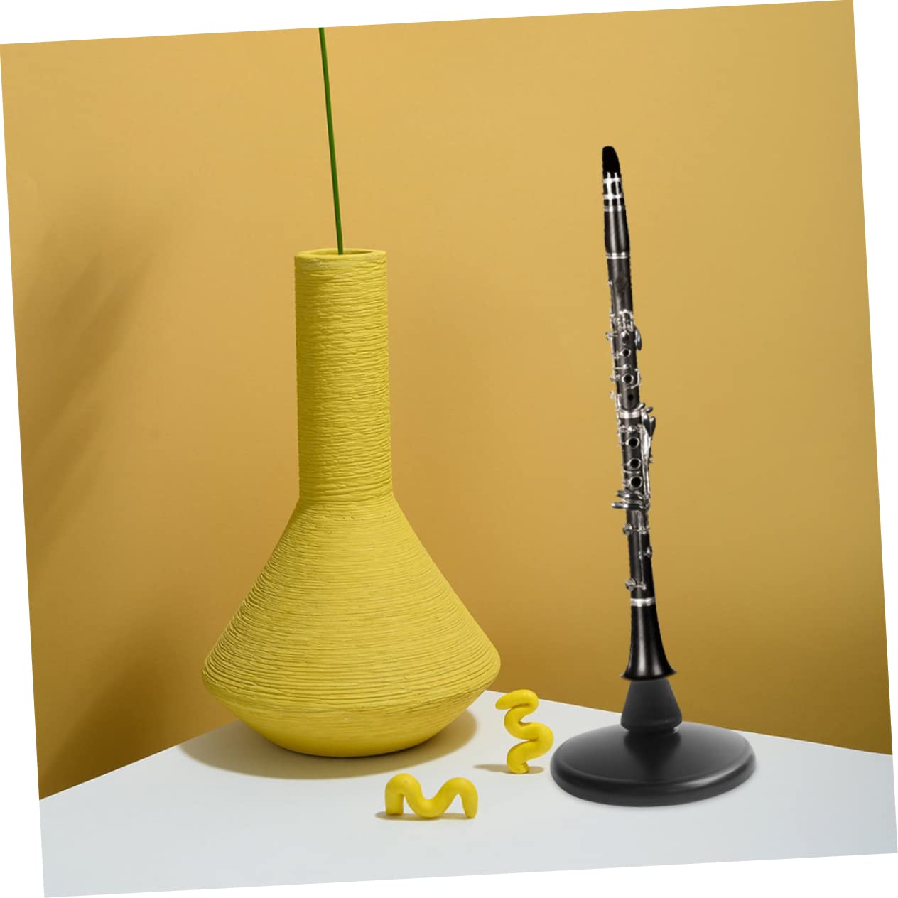 Toyvian Supporto Stabile Per Flauto e Clarinetto in Ferro Antiscivolo, Espositore Compatto e Robusto Per Strumenti a Fiato, Facile Da Trasportare e Installare Per Studenti e Musicisti
