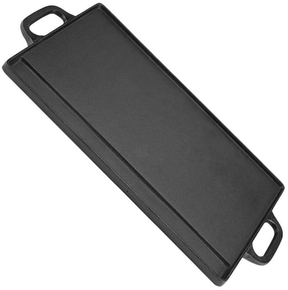 Winco IGD-2095 Grillplatte Aus Gusseisen – Schwarz Beschichtet, Für Professionelle & Private Küchen