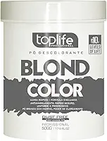 Pó Descolorante Branco 10 tons Ultra Rápido Toplife Blond Color 500gr