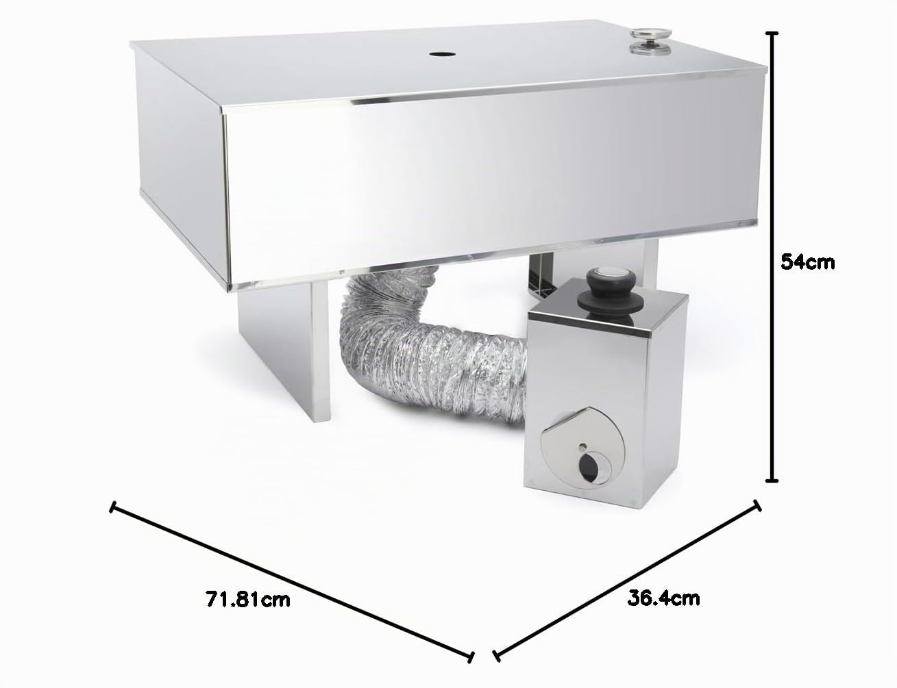 DE BUYER -3441.60 -le fumoir inox complet 600x400, Argent