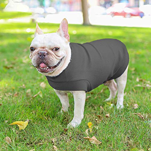Small Dogs Fleece Dog Sweatshirt - Cold Weather Hoodies Spring Soft Vest Thickening Warm Cat Sweater Puppy Clothes Sweater Winter Sweatshirt Pet Pajamas For Small Dog Cat Puppy (Small, Dark Grey) #TOP5