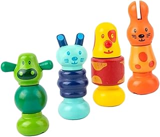 Didiseaon 4 Pçs Bloco De Construção Porca Blocos De Construção Para Crianças Brinquedos Para Bebês Brinquedos Para Brinquedos Do Bebê Para Crianças Brinquedos Educativos Do Bebê Brinquedos