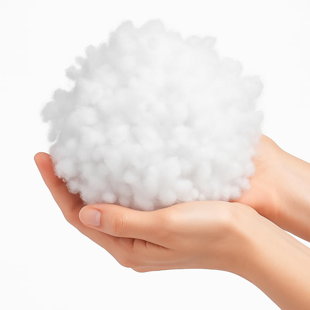 All4All Mousse de Rembourrage en Fibres Polyester siliconées - Ouate Douce et volumineuse pour Coussins, Peluches, poupées, poufs, Crochet - DIY et travaux créatifs - 4kg