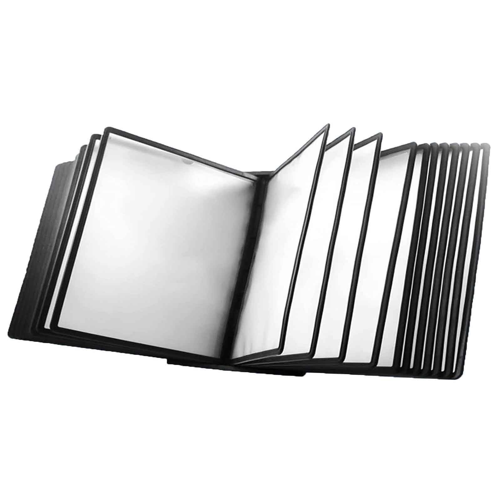 JYBNBBE Desktop Reference Organizer with Double-Sided Display Pockets - Durable Space Saving Document Holder for Easy Access to Catalogs and References
