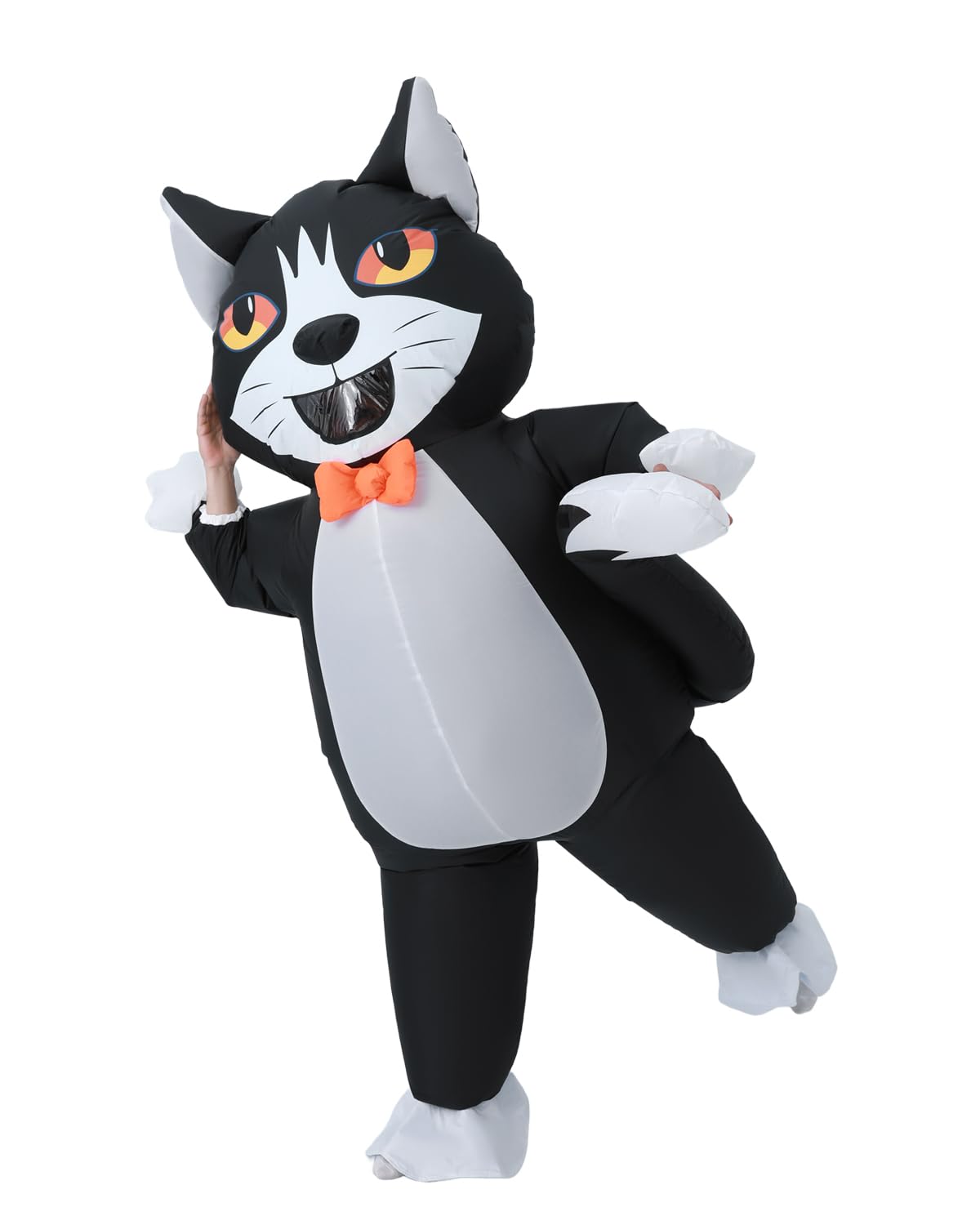 FXICH Adult Inflatable Costume, Cat Costume, Inflatable Costume for Men and Women, Full Body Cat Costume, Funny Halloween Cat Costume