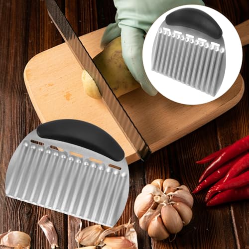 Cortador Ondulado para Papas y Verduras Acero Inoxidable miniatura 7