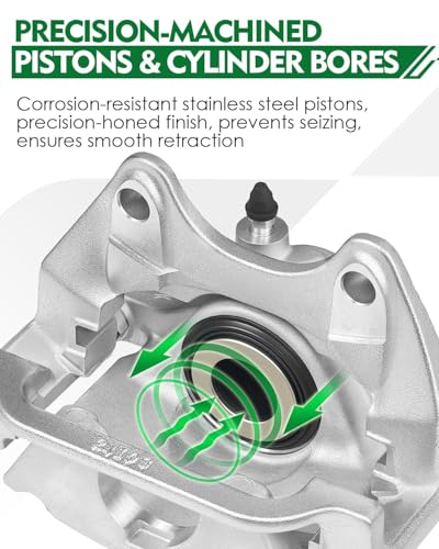 Image of Rear Left Disc Brake Caliper Assembly with Bracket for:-Chevy for:-GMC Silverado Suburban Sierra 1500, Yukon XL 1500 Tahoe, for:-Cadillac Escalade ESV 2007-2018 5.3L 6.0L 6.2L OE# 18-B5030