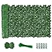 AGJIDSO Artificial Ivy Fence Screening, 3m x 1m (2 * 3x0.5m) Artificial Hedges Panels, Privacy Fence Screen for Garden, Balcony, Outdoor (Upgraded Maple Leaves)
