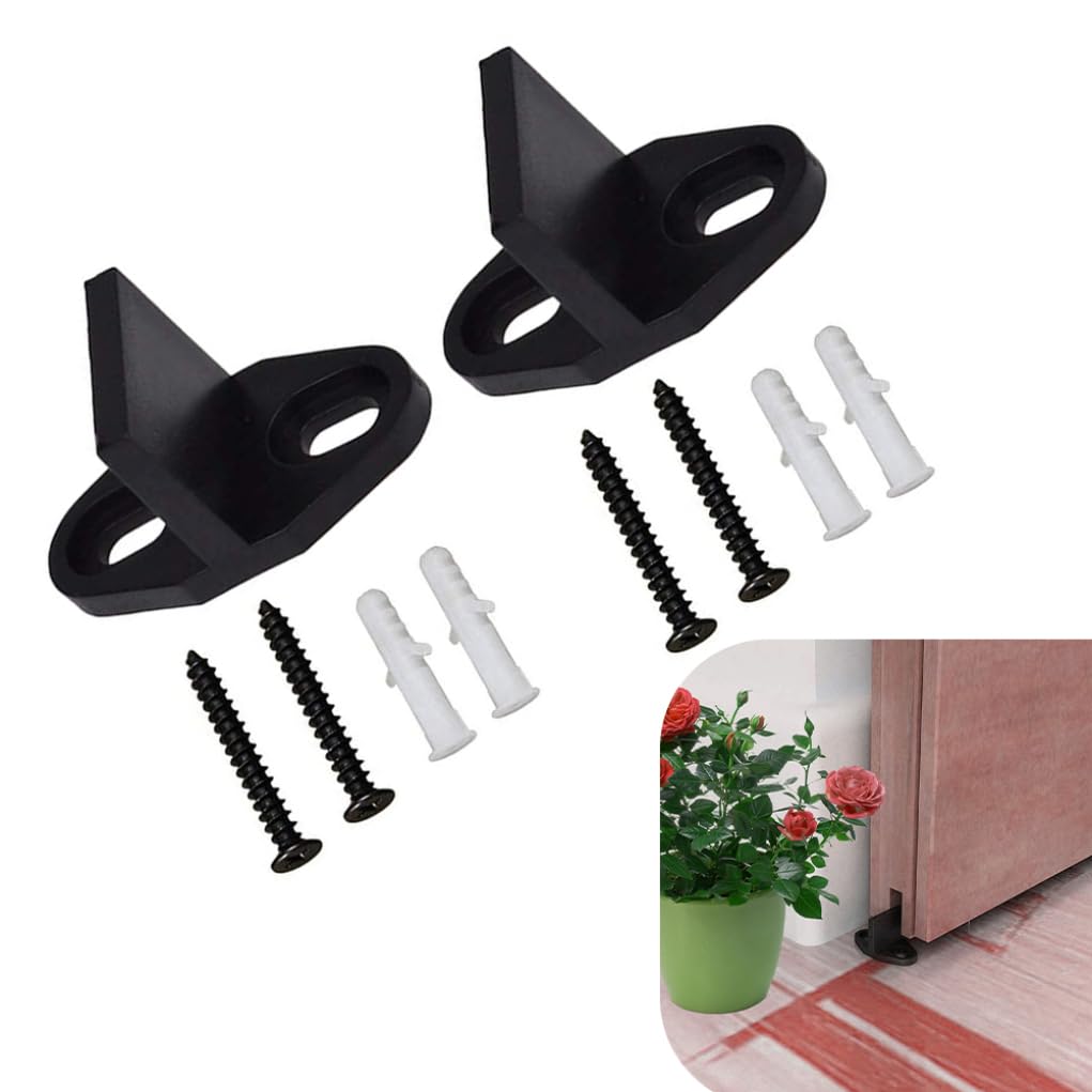 Guida per Porta Scorrevole Hardware Guide per Porta di Bypass del fienile Inferiore montate a Pavimento Biglietto di Auguri da 2 Pezzi