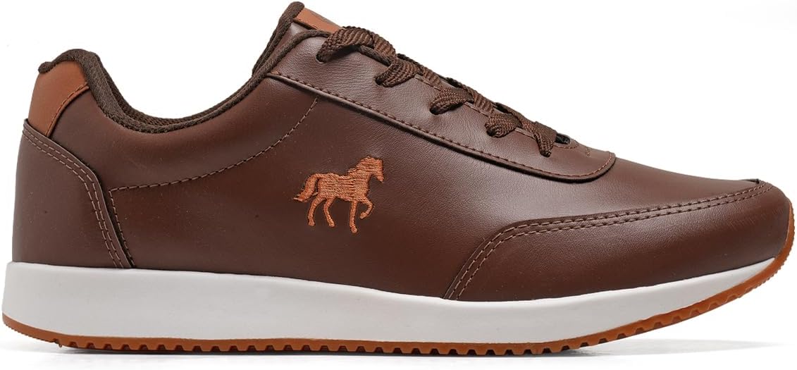 Tênis Masculino Casual Sapatenis Para Dia a Dia Original Polo De Couro