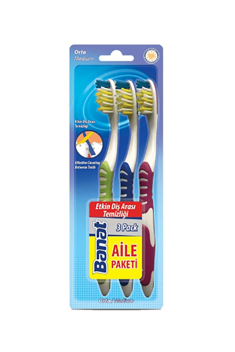 Banat Deep Clean Diş Fırçası 3’Lü Ekonomik Paket