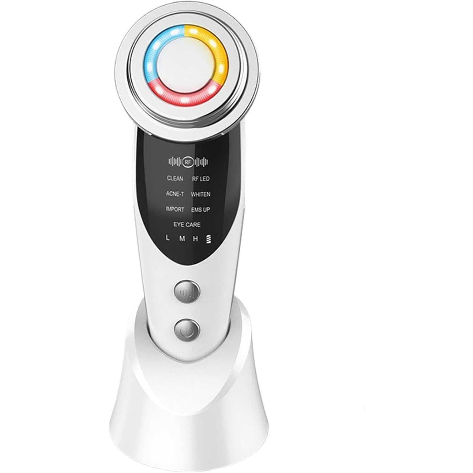 FontanaySkin LightPro 7in1 - Appareil de Luminothérapie Anti-Âge Visage - Soin Lumière LED 7 Couleurs - Lifting & Rafermissement Peau - Technologie Fontanay™ (Blanc)