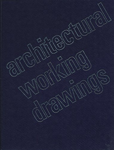 Architectural working drawings 0471534323 Book Cover