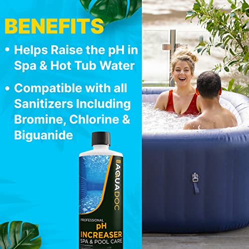 Aquadoc Ph Increaser For Hot Tub - Ph Up For Hot Tub Spa - Ph Increaser Hot Tub Chemicals - Balance Your Ph Up And Down Levels Effectively - Adjust Ph Levels For Indoor & Outdoor Hot Tub Maintenance #TOP1