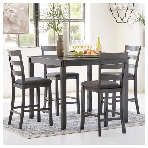 Bridson 5-Piece Gray Dining Room Set
