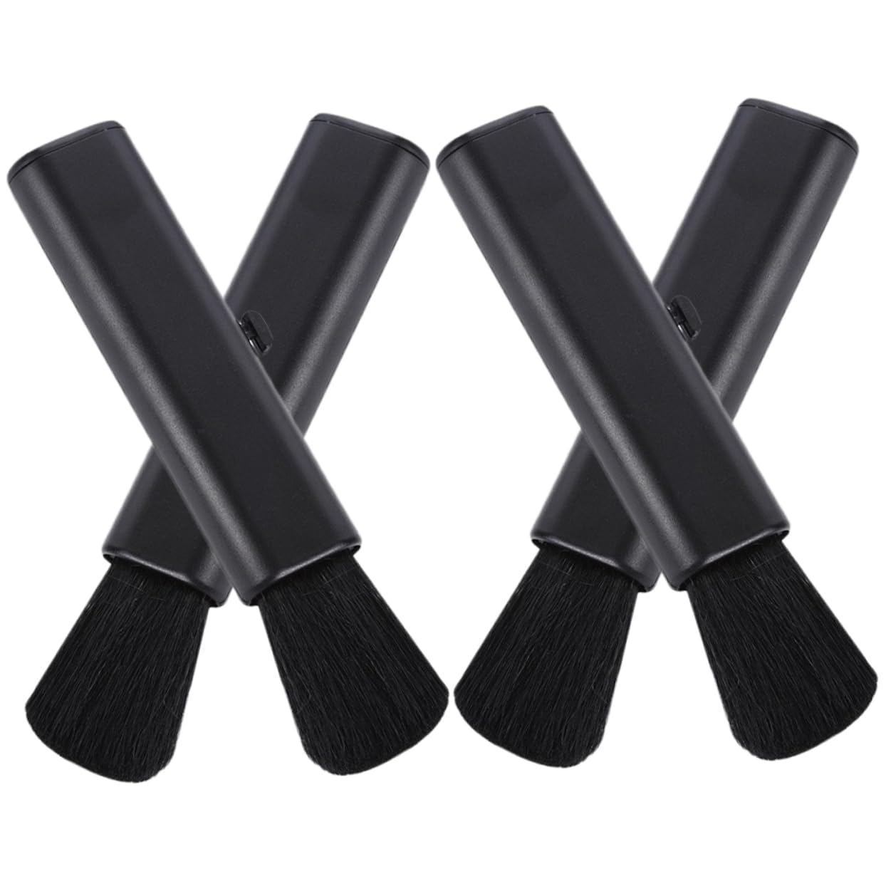 4pcs Retractable Small Brush Keyboard Small Cleaning Brush Computer Accessories Air Conditioner Cleaner Cleaning Brush for Electronics Small for Cleaning Wool Black ARTIBETTER