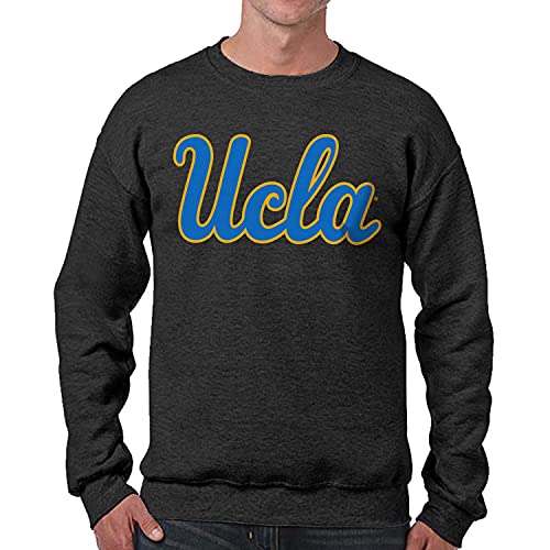 Campus Colors NCAA Adult Charcoal Crewneck Fleece Sweatshirt - Cotton Blend - Stay Warm & Represent Your Team With Style