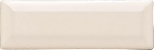 MSI AMZ-M-00318 MSI - Protector contra salpicaduras de cocina de metro de cerámica biselada, color blanco antiguo, baño, acento, pared de ducha x 12