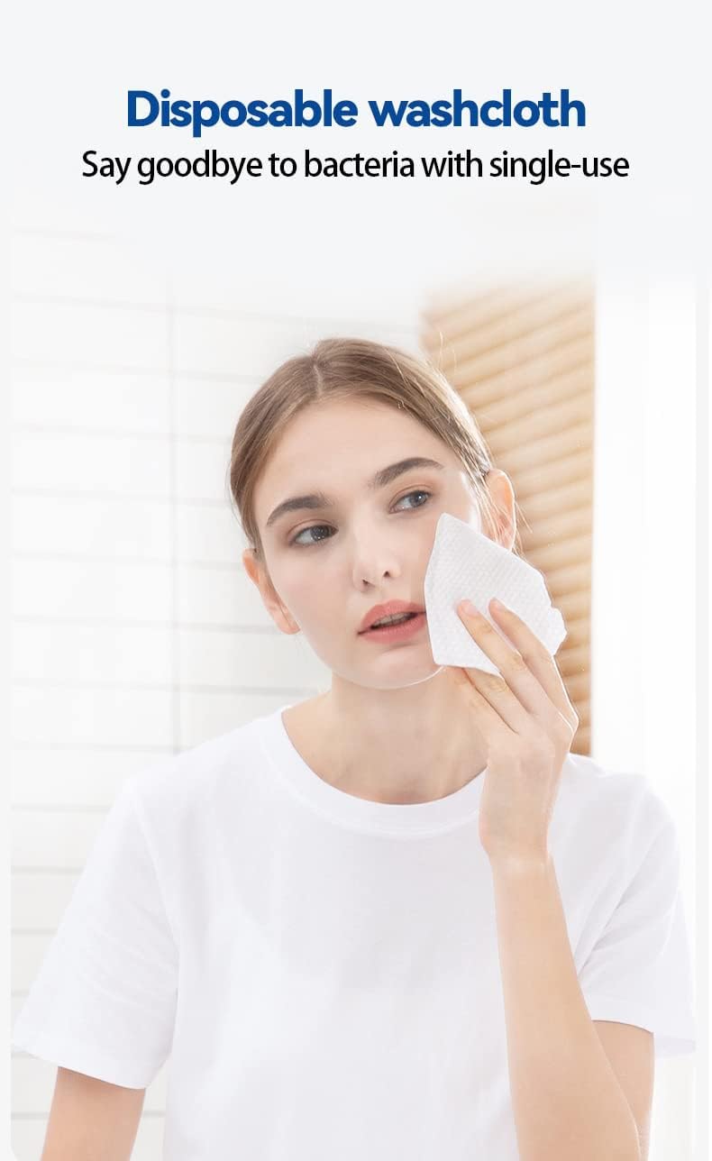 Soft Dry Wipe, Disposable Face Towel, Cotton Tissue Soft Dry Wipes for Women,Lint Free - Image 3