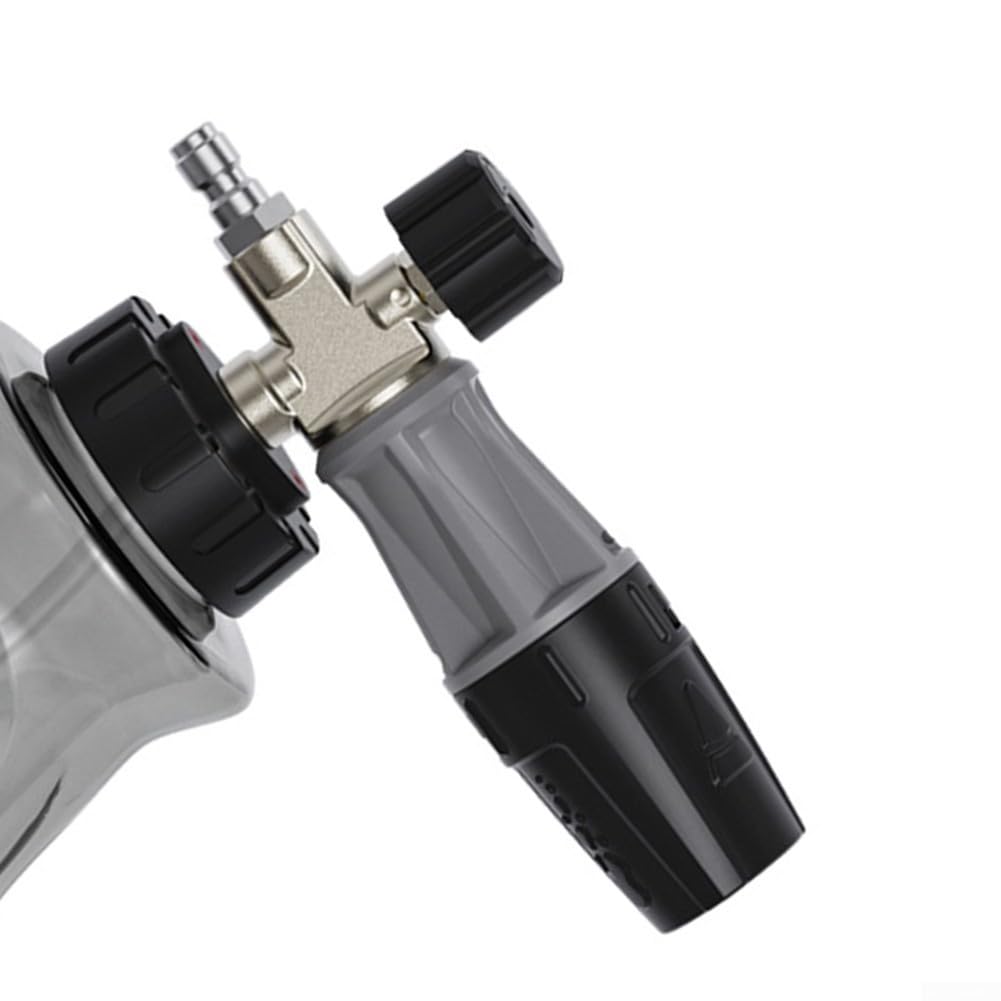 1000ML Transparente Schaumsprühflasche für 4500 PSI Hochdruckreiniger mit für Skala für Auto und Fahrzeugreinigung
