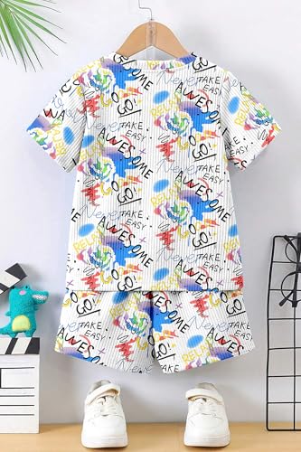 Image of Fashion Dream Boys Cotton Blend Printed Co-ord Set|clothing set for kids|Combo set