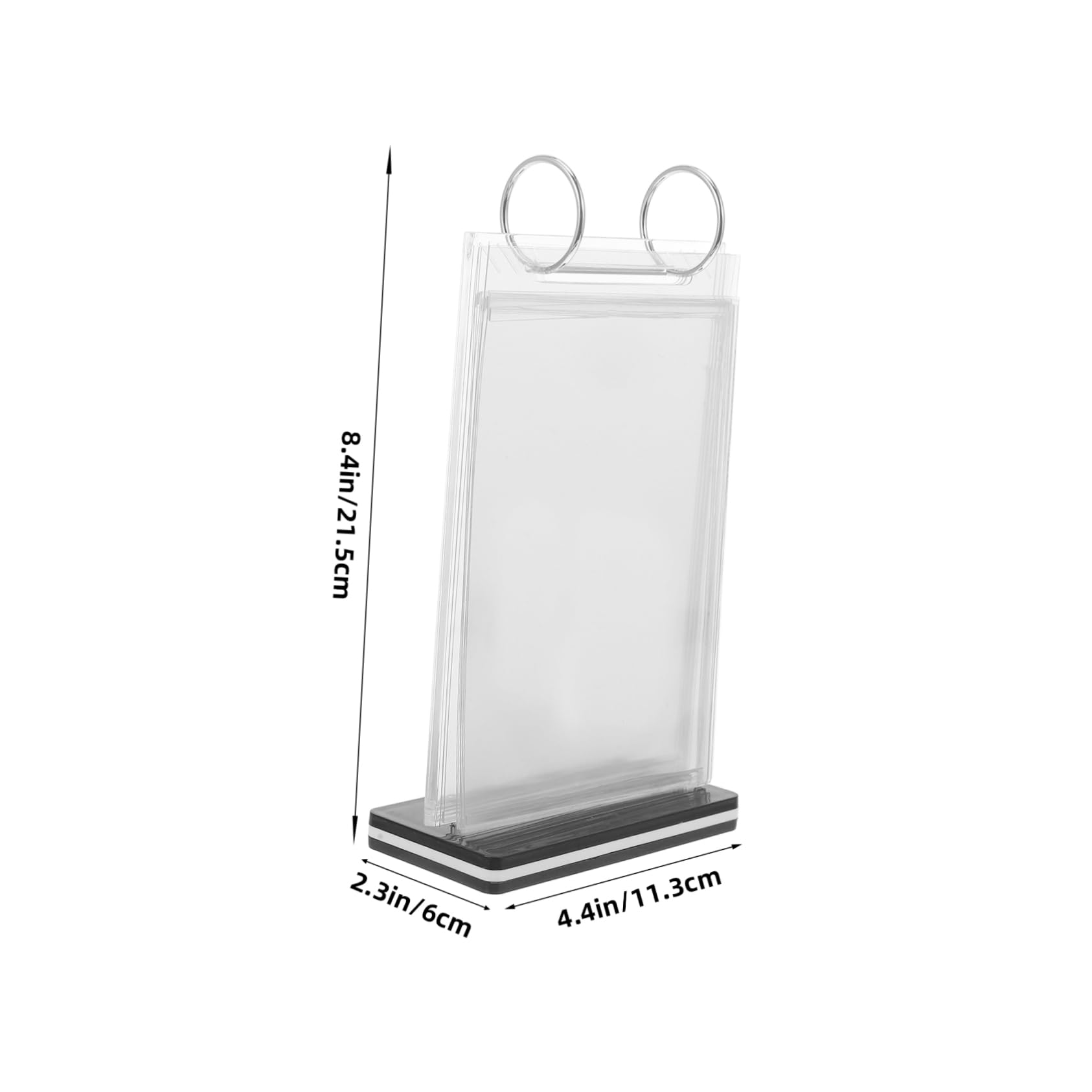 STOBOK 4piezas Soporte Vertical Para Menú De Exhibidor De Carteles De Escritorio Portamenús Para Mesas Soporte De Para Menús y Folletos