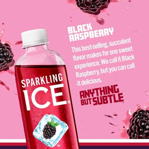 Sparkling Ice Sparkling Water Variety, 12 Pack 17 Fl Oz Bottles – Zero Sugar Sparkling Water with Vitamins & Natural Flavors