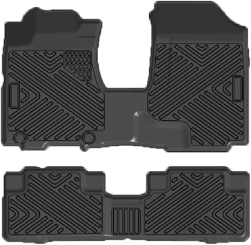 Floor Mats for 2007-2011 Honda CRV Anti Skid Heavy Duty Waterproof Floor Liners Black Full Set