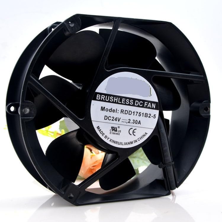 RDD1751B2-5 24V DC 2.3A 17251 (172x150x51mm) Axial Fan, High Airflow, Ball Bearing, Industrial