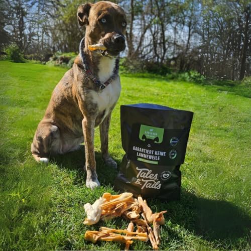 Tales&Tails - Garantiert Keine Lammeweile - 100% Lammkopfhaut - Kauartikel für Hunde - 500g