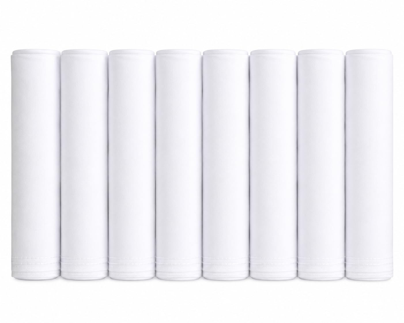 White Pure Cotton Handkerchief for Men Pack of 8 | Premium Soft Cotton Rumal | Highly Absorbent Washable Reusable White Hanky | Daily Office Pocket Handkerchief | Raksha Bandhan Gift for Brother-picture-17