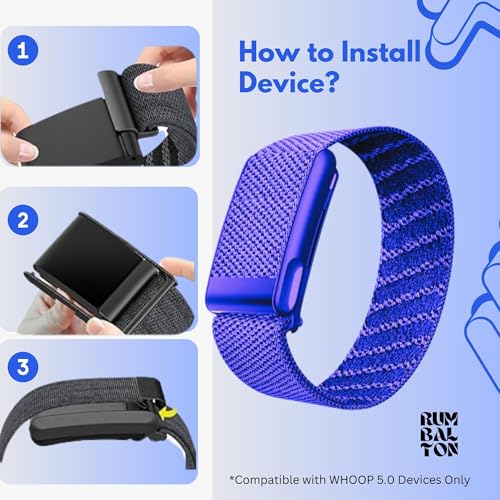 Image of Nylon Strap Compatible with Whoop 5.0 Band Strap - Durable, Adjustable Fitness Tracker Strap | Breathable, Comfortable Bands for Workout, Sleep, and Health Monitoring (Device Not Included)
