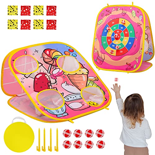 FUTESI 3 in 1 Ev for Kids,Outdoors Toys for 3 4 5 6 7 Year Old Boys Girls Best Birthday, Funny Outside Toys,Toy for Outside,Indoor,Travel,Party…