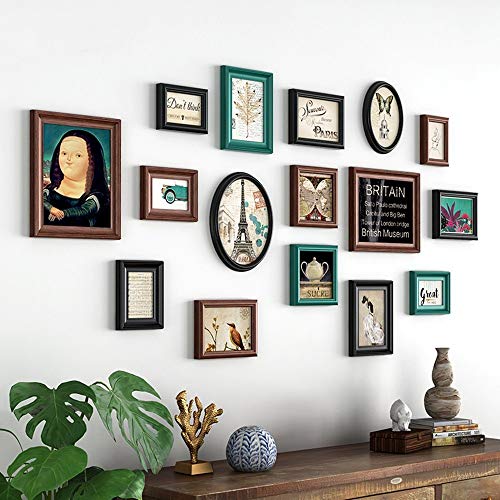 Wuxingqing Fotorahmen Wand Photo Frame Firste Kombination Wohnzimmer Schlafzimmer Retro kreative Persönlichkeit…