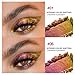 evpct 2Pcs Rose Red Gold Shimmer Glitter Sparkle Chameleon Duo Chrome Multichrome Iridescent festival Eyeshadow Palette, Loose Glitter Gothic Single Mini Eye Shadow Palette Makeup for Older Women