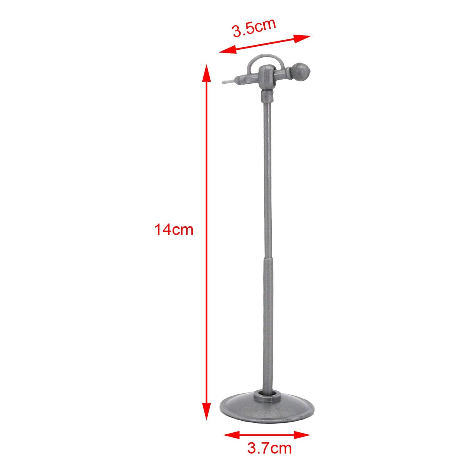 10 Microfoni In Miniatura Per Casa Delle Bambole, Accessori Scena In Lega, Colore Argento, 2.5 Cm - 6