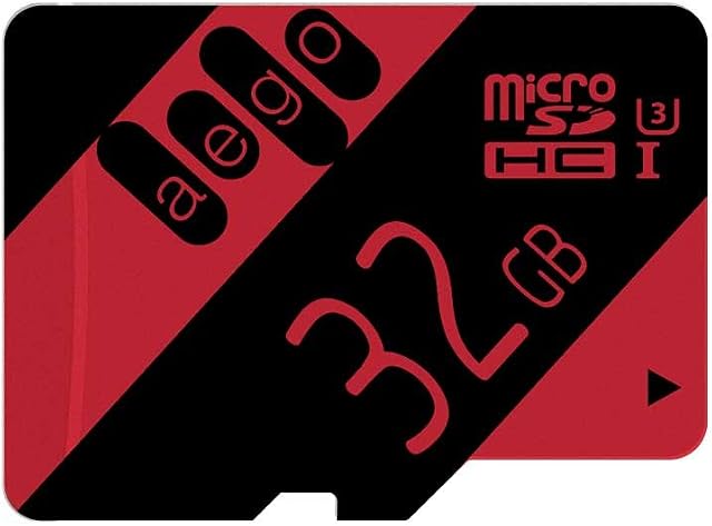 AEGO 32GB Memory Card U3 MicroSDHC Card High Speed for Dash Cam/Nikon/Camera with Adapter (U3 32GB