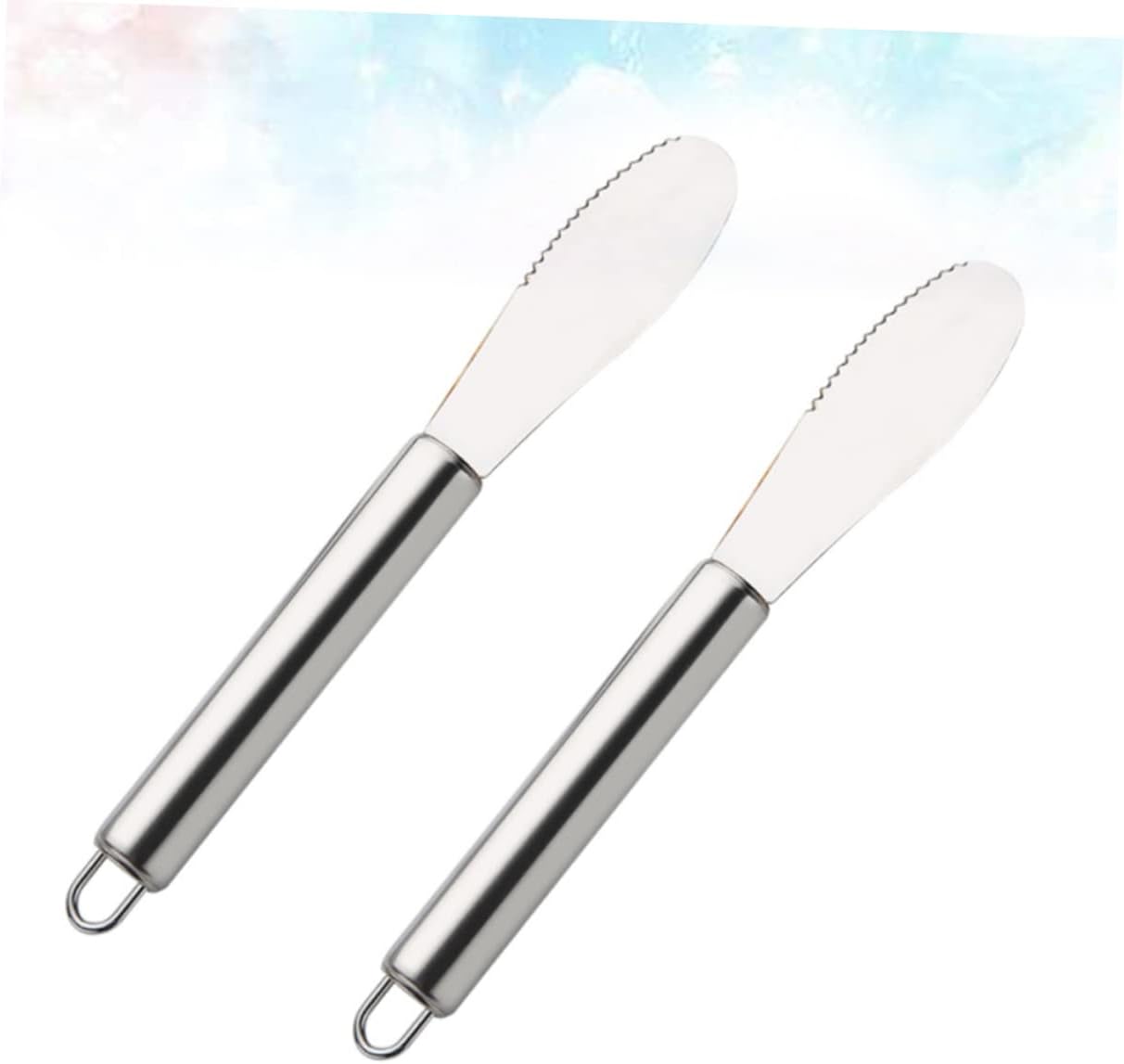 Ipetboom 2Pcs Stainless Steel Butter Spreader for Cake and Cream