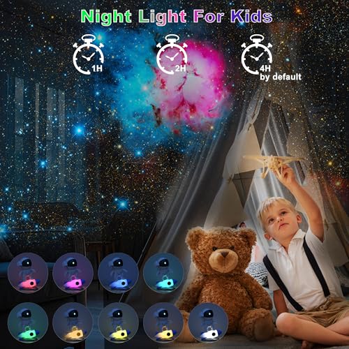 Image of Astronaut Galaxy Projector for Bedroom, HD Galaxy Light Projector with Timer and 360 Rotation, Planetarium Projector with 13 Film Discs and 9 Colors, Star Projector Gift for Kids
