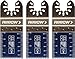 Arrow OSC103-3 Japanese Tooth Hardwood Oscillating Blade for Hardwood, Wood, PVC, Drywall, Universal, Fits Most Multitools, 1-5/16 Inch, 3-Pack