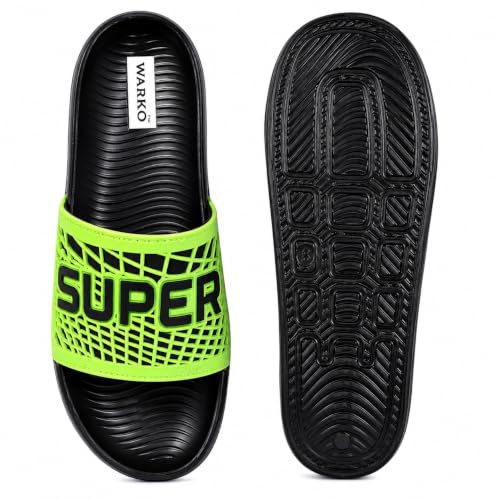 Image of WARKO Slippers For Men | Stylish Chappal For Boys | Soft Cushioned EVA Slides Slipper | Casual FlipFlop Daily Wear Footwear | Indoor Outdoor Use