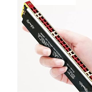 Harmonica 24 trous harmonica vibrato Suzuki orgue à bec harpe avec boîtier instrument clé C Blues synthétiseur… - Les Beatles, Paul McCartney, John Lennon, RIngo Starr, George Harrison Harmonica 24 trous harmonica vibrato Suzuki orgue à bec harpe avec boîtier instrument clé C Blues synthétiseur… – Image 3