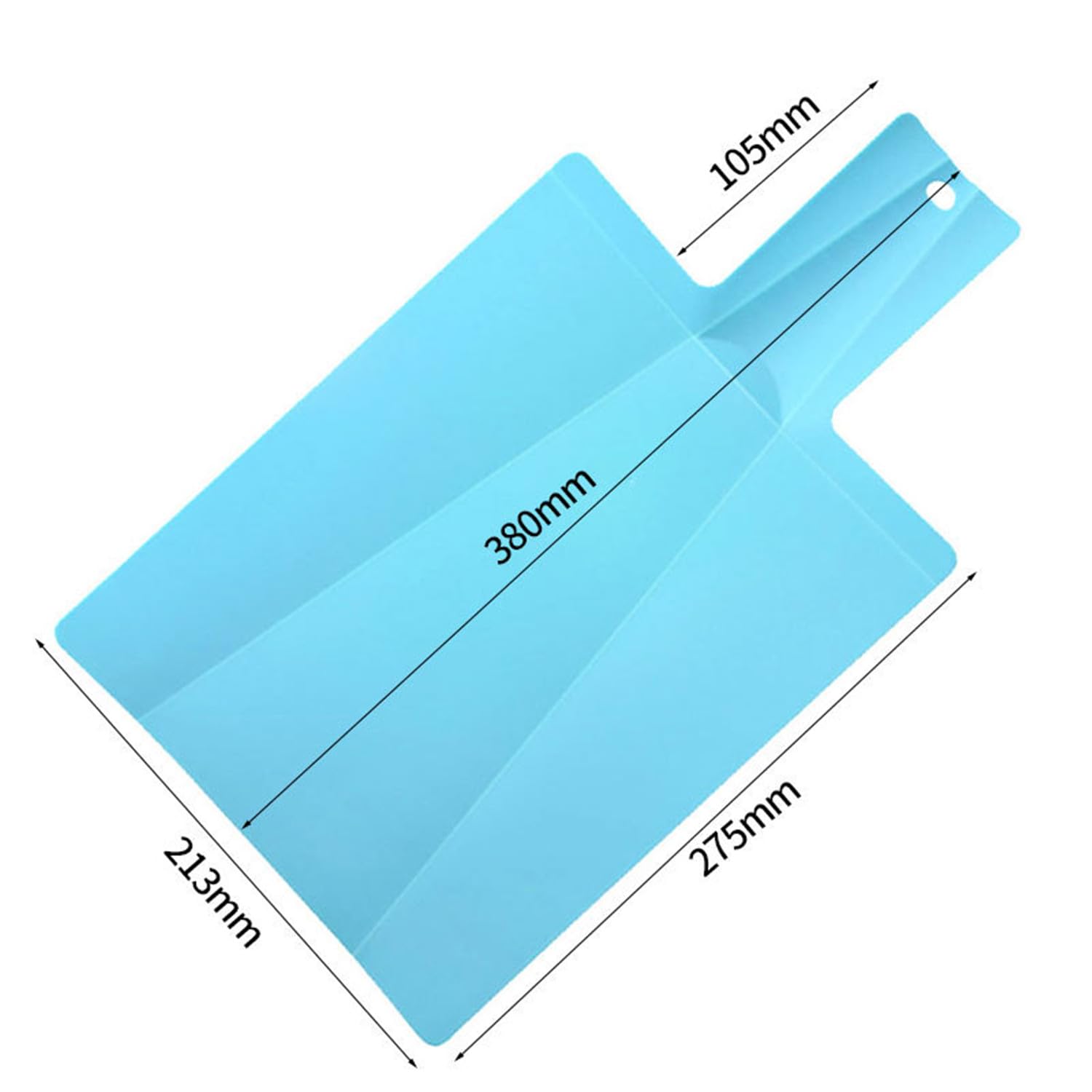 LATRAT Plastic Chopping Board with Handle Chopping Board Foldable Non-Slip Surface Dishwasher Safe 15 x 8 Inch (2 Piece Set - Image 4