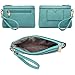 MKP Women Fashion Satchel Handbags and Purses Ladies Top Handle Tote Work Shoulder Bags with Matching Wristlet Wallet (Light Blue)
