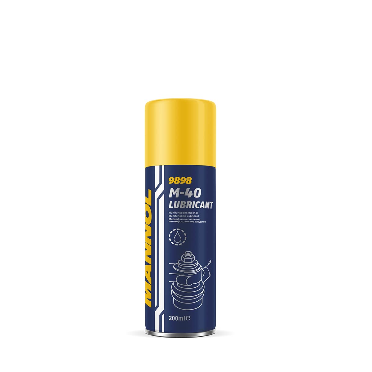 MANNOL 9898 M-40 Lubricant|Multipurpose Spray | Rust Remover | Stain Remover | Moisture | Degreaser | Home & Vehicle Maintenance | Imported from Germany(200ml)-picture-30